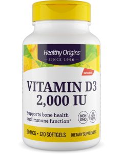 Healthy Origins Vitamine D3 2000 IE