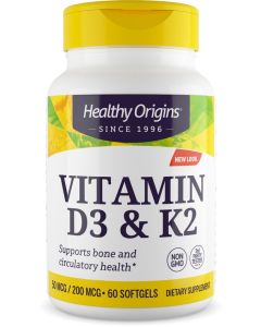 Healthy Origins Vitamine D3 & K2