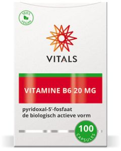 Vitals Vitamine B6 pyridoxaal-5-fosfaat 20mg 100 capsules