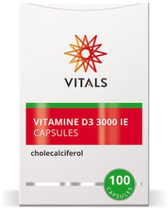 Vitals Vitamine D3 3000 75 mcg 100 capsules