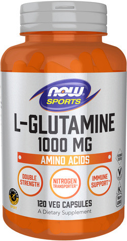 NOW Foods L-Glutamine Double Strength 1000 mg 120 capsules