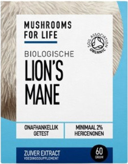 Mushrooms4Life Hericium Poeder 60 gram biologisch
