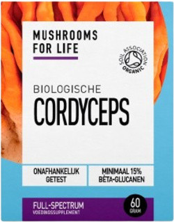 Mushrooms4Life Cordyceps Poeder 60 gram biologisch