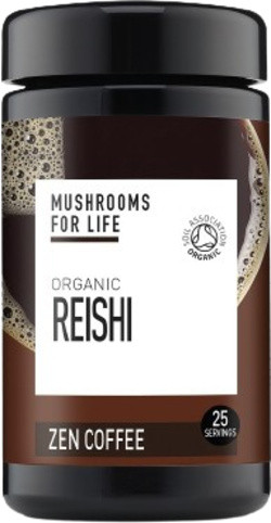 Mushrooms4Life Reishi Zen Paddenstoelen Koffie 1000mg Bio 64 gram biologisch