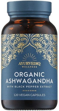 Ayurvediq Wellness Organic Ashwagandha 120 capsules biologisch