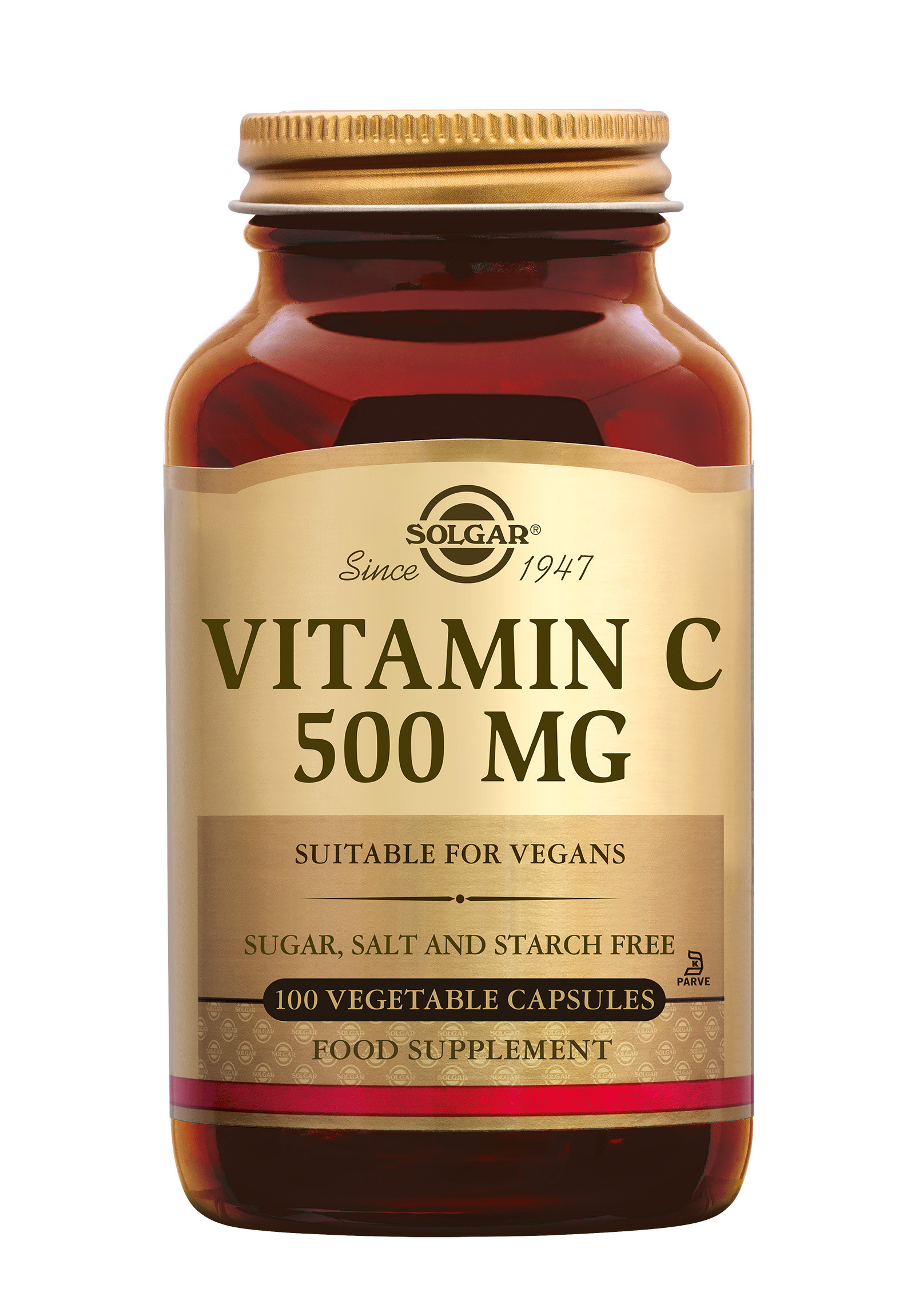 Solgar Vitamin C 500 mg 100 plantaardige capsules