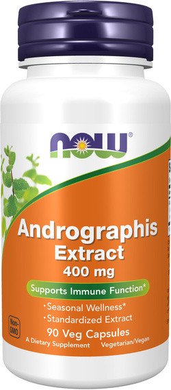 NOW Foods Andrographis Extract 400 mg (Standardized Extract) 90 capsules