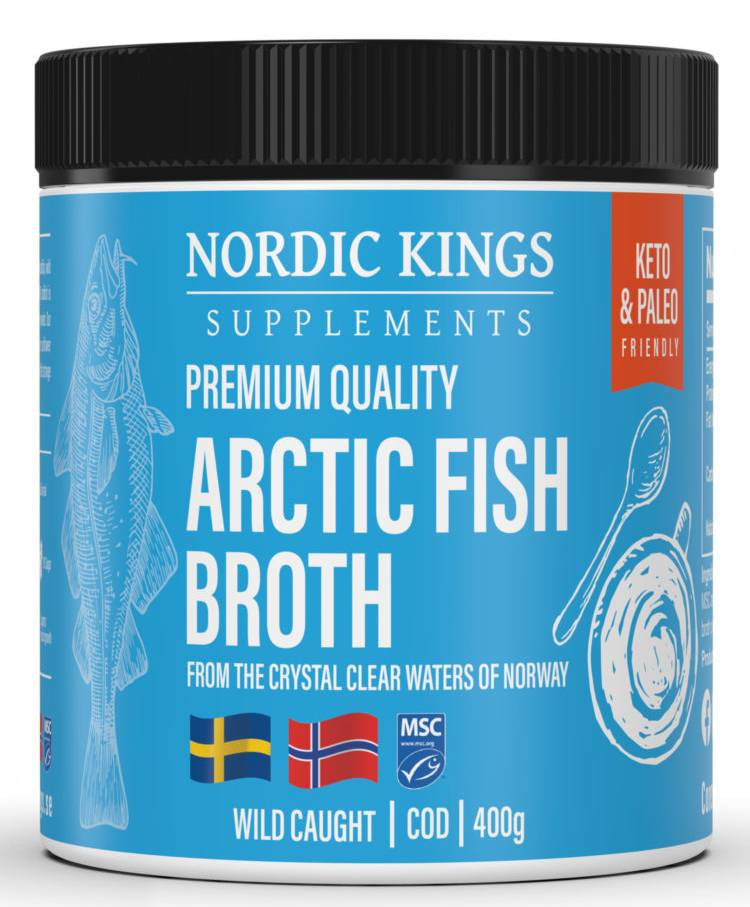 Nordic Kings Supplements MSC Certified Arctic Fish Broth 400 gram