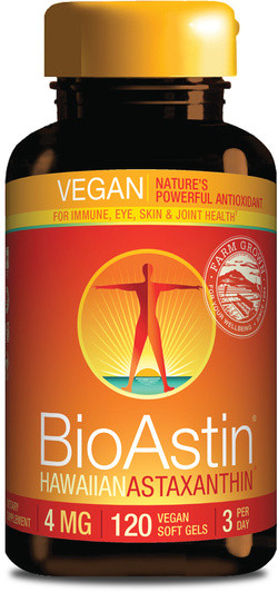 Nutrex Hawaii Vegan Astaxanthine Bioastin 4 mg 120 vega softgel capsules