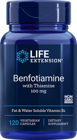 Life Extension Benfotiamine met Thiamine 120 capsules