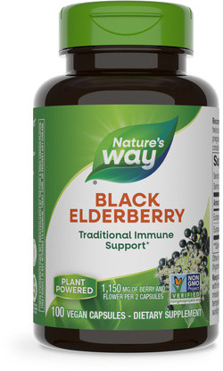 Nature's Way Black Elderberry 100 capsules