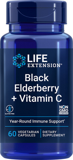 Life Extension Black Elderberry + Vitamin C