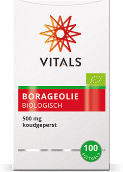 Vitals Borageolie BIO 100 softgels biologisch