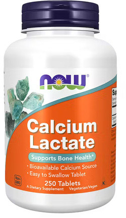 NOW Foods Calcium Lactate 250 tabletten