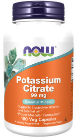 NOW Foods Potassium Citrate 99 mg 180 capsules