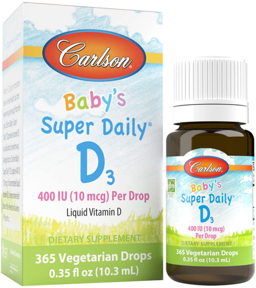 Carlson Labs Super Daily D3 for Baby, 10mcg ( 400IU) 10,3 ml