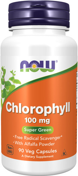 NOW Foods Chlorophyll 100 mg with Alfalfa Powder 90 capsules
