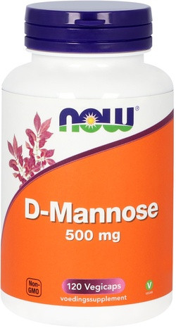 NOW Foods D-Mannose 500 mg 120 capsules