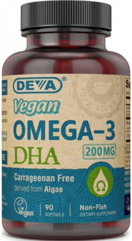 Deva Vegan Omega-3 DHA (Alge) 90 softgels