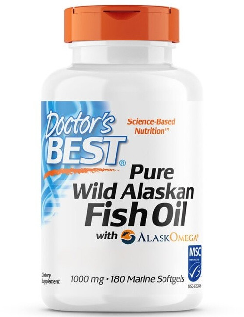Doctor's Best Pure Wild Alaskan Fish Oil 180 softgels