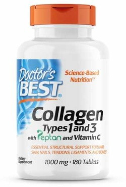 Doctor's Best Collagen Type 1&3 1000 mg 180 tabletten