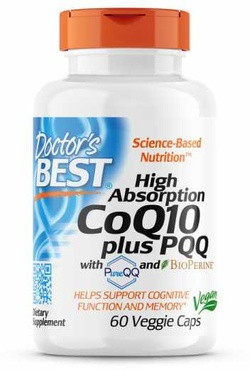 Doctor's Best High Absorption CoQ10 with PQQ 60 capsules