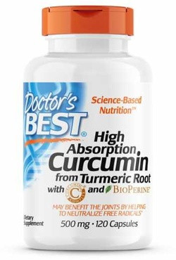 Doctor's Best High Absorption Curcumin 500 mg 120 capsules