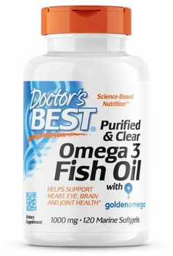 Doctor's Best Omega 3 Fish Oil 1000 mg 120 capsules