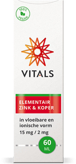 Vitals Elementair Zink & Koper 60 milliliter