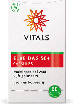 Vitals Elke Dag 50+ Capsules 60 vegetarische capsules