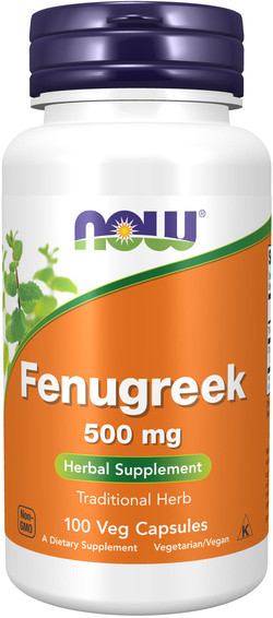 NOW Foods Fenugreek 500 mg 100 capsules
