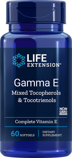 Life Extension Gamma E with Tocopherols & Tocotrienols 60 softgels