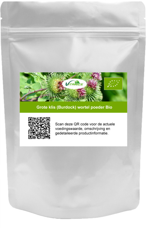 Vitanics Grote klis (Burdock) wortel poeder Bio biologisch