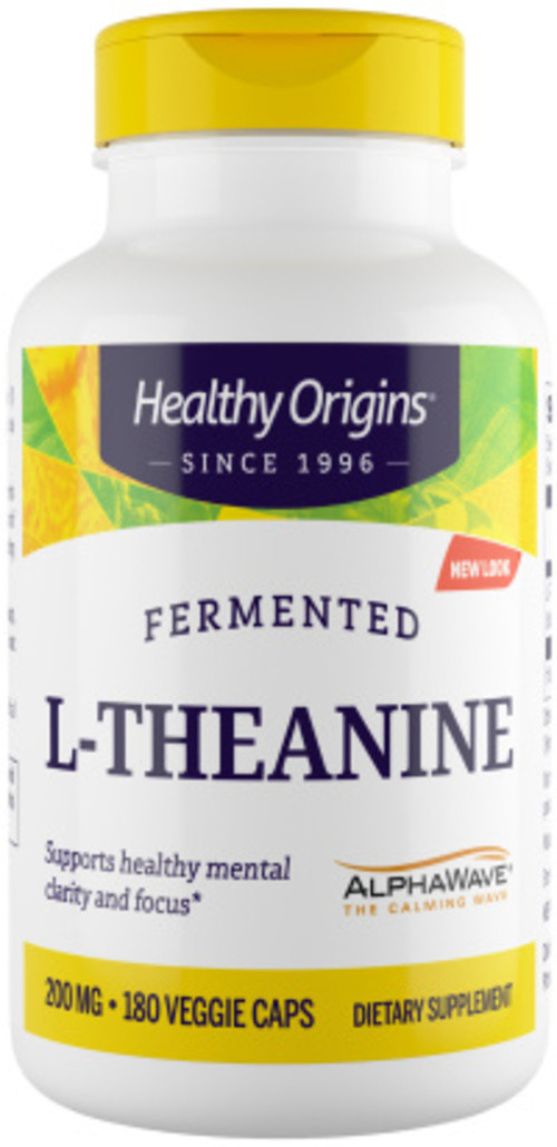 Healthy Origins L-Theanine 200 mg (AlphaWave®) 180 capsules
