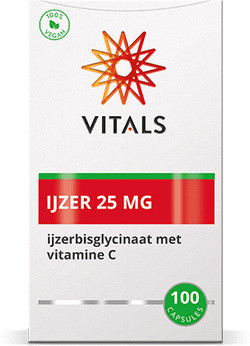 Vitals IJzerbisglycinaat 25 mg 100 vegetarische capsules