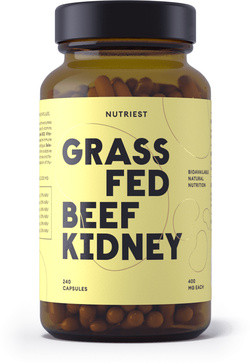 Nutriest Beef Kidney Grassfed 240 capsules