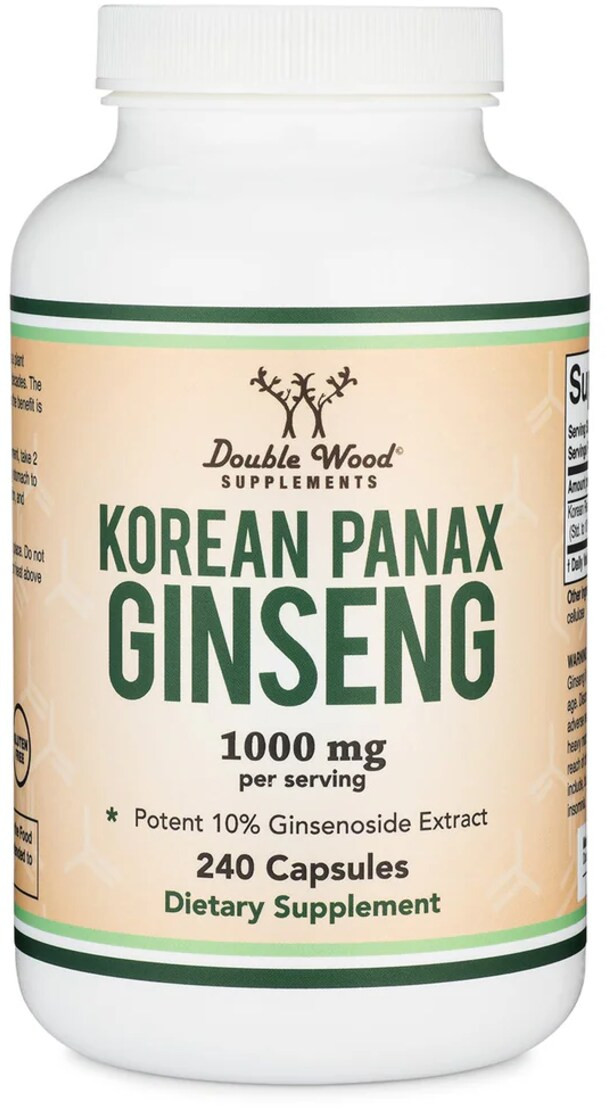 Double Wood Supplements Korean Panax Ginseng 240 capsules