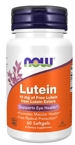 NOW Foods Lutein 10mg 120 softgels