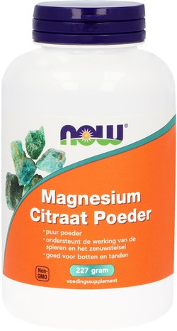 NOW Foods Magnesium Citraat Poeder 227 gram