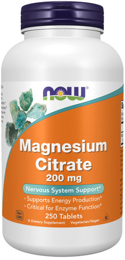 NOW Foods Magnesium Citraat 200 mg