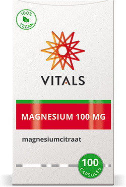 Vitals Magnesiumcitraat 100 mg 100 vegetarische capsules