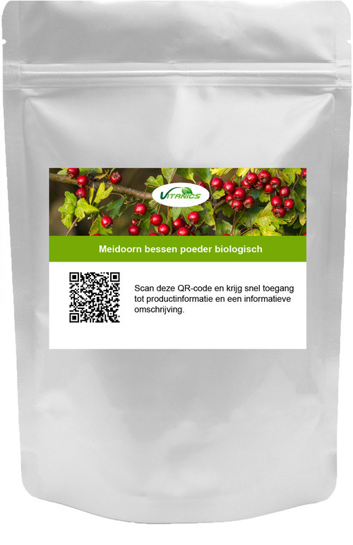 Vitanics Meidoorn bessen poeder biologisch 250 gram