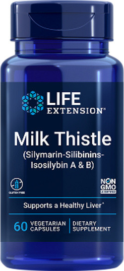 Life Extension Milk Thistle (Silymarin-Silibinins-Isosilybin A &/ B) 60 capsules
