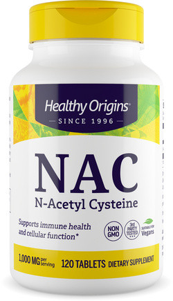 Healthy Origins NAC (N-Acetyl Cysteine) 1000 mg
