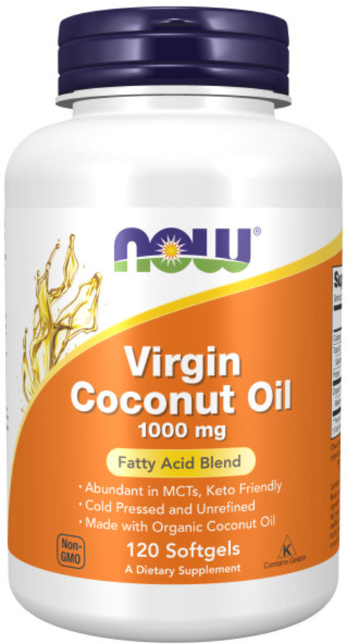 NOW Foods Coconut Oil 1000mg 120 softgels