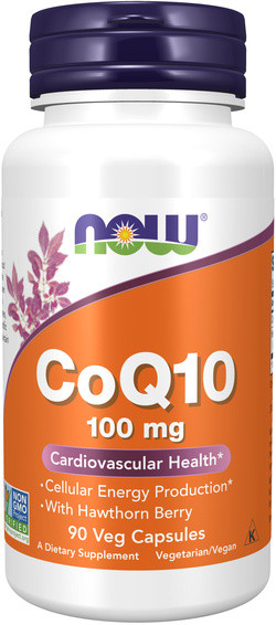 NOW Foods CoQ10 100 mg with Hawthorn Berry 90 capsules