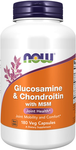 NOW Foods Glucosamine & Chondroitin with MSM 180 capsules