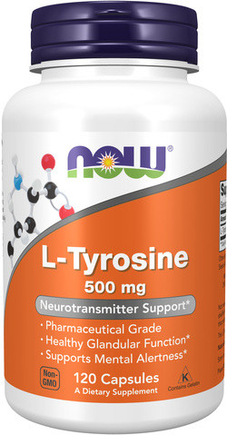 NOW Foods L-Tyrosine 500 mg 120 capsules