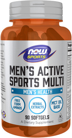 NOW Foods Men's Extreme Sports Multi with Free-Form Amino Acids 90 softgels