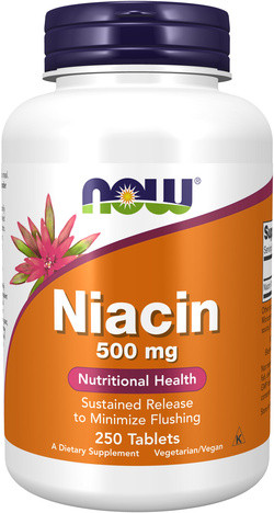NOW Foods Niacin 500 mg 250 tabletten